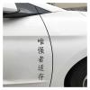 Car Sticker Chinese Hieroglyph The Strongest Survives(White,50x7.8 cm) view 4