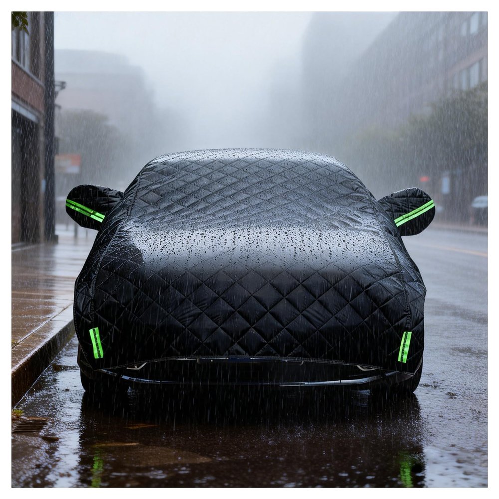 Hail Protector Car Cover for Cadillac SRX 2010-2016,Heavy Duty Car Cover Waterproof Protection All Weather,5-Layer Padded Half Covers S26330