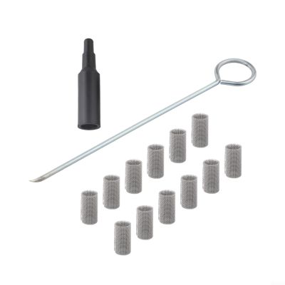 17pcs Heater Glow Screen Burner Strainer Screen Filter with Tool 252069100102 for Eberspacher Diesel Heaters(15Pcs Filter Screen + 1Pc Hook + 1Pc Installation Tool)