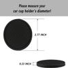 H-Quenby 4 Pcs Cup Holder Coasters for Audi SQ5 2014-2017/Audi Q5 2009-2017, Cup Mat Anti Slip Pad Interior Accessories Automotive Insert Protector Waterproof Durable view 2