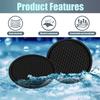 H-Quenby 4 Pcs Cup Holder Coasters for Audi SQ5 2014-2017/Audi Q5 2009-2017, Cup Mat Anti Slip Pad Interior Accessories Automotive Insert Protector Waterproof Durable view 4