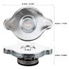 HAKIDZEL Replacement Radiator Cap 0.9 Inch Iron Coolant Reservoir Cover Vehicle Radiator Reservoir Cap for Cars Minivans Trucks Automotive Accessories view 2