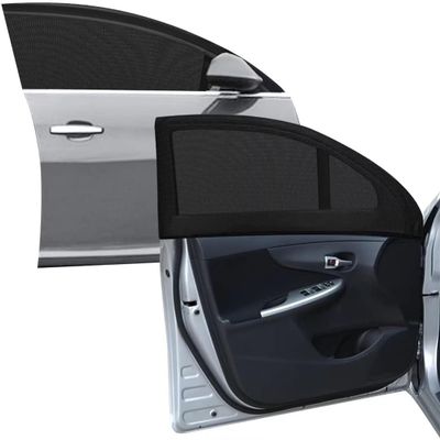 4Pcs Car Window Sunshades for 2019-2025 GMC Sierra 1500 2500 3500, Side Window Screen Breathable UV Protector Shield Interior Rear Privacy Cover