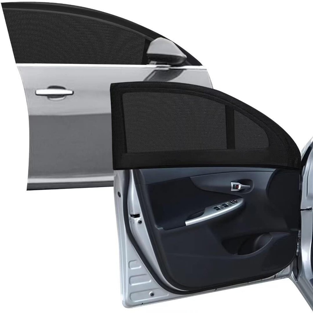 4Pcs Car Window Sunshades for 2019-2025 GMC Sierra 1500 2500 3500, Side Window Screen Breathable UV Protector Shield Interior Rear Privacy Cover