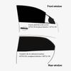 4Pcs Car Window Sunshades for 2019-2025 GMC Sierra 1500 2500 3500, Side Window Screen Breathable UV Protector Shield Interior Rear Privacy Cover view 4