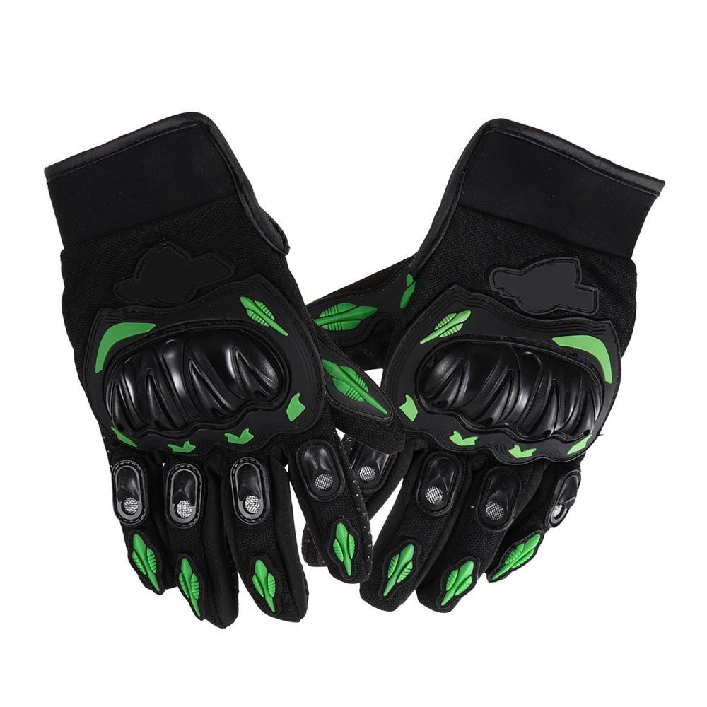 Hemobllo Motorcycle Riding Gloves Size L Breathable Anti-Skid Protective Outdoor Cycling Gloves for Adult Riders All-Season Use