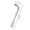 SOLUSTRE 21mm L-shaped Socket Spanner Wrench, Tire Valve Repair Tool with Angled Double-ended Socket, Automotive Lug Wrench for Suv Rv Motorcycle Wheel Maintenance view 2