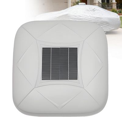 HuanSebesity Full Exterior Smart Car Cover,Solar Powered Automatic Protection Shelter,Aterproof Windproof Snowproof Anti-Hail Durable Material,for Sedan SUV Mpv Indoor Outdoor All Weather White-3L