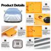 HuanSebesity Full Exterior Smart Car Cover,Solar Powered Automatic Protection Shelter,Aterproof Windproof Snowproof Anti-Hail Durable Material,for Sedan SUV Mpv Indoor Outdoor All Weather White-3L view 3