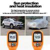 HuanSebesity Full Exterior Smart Car Cover,Solar Powered Automatic Protection Shelter,Aterproof Windproof Snowproof Anti-Hail Durable Material,for Sedan SUV Mpv Indoor Outdoor All Weather White-3L view 4