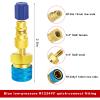 YSFER R1234yf Adapter Kit, R1234YF to R134A Quick Coupler for Car AC Charging, High Low Side Connector Conversion Kit Air Conditioning System Hose Fitting, Car Accessories view 3
