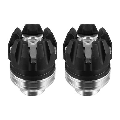 Healvian 2pcs Motorcycle Anti Collision Front Fork Cups Aluminum Alloy Shockproof Crash Caps for Off-road Motorbike and Electric Vehicle Fork Protection Silver