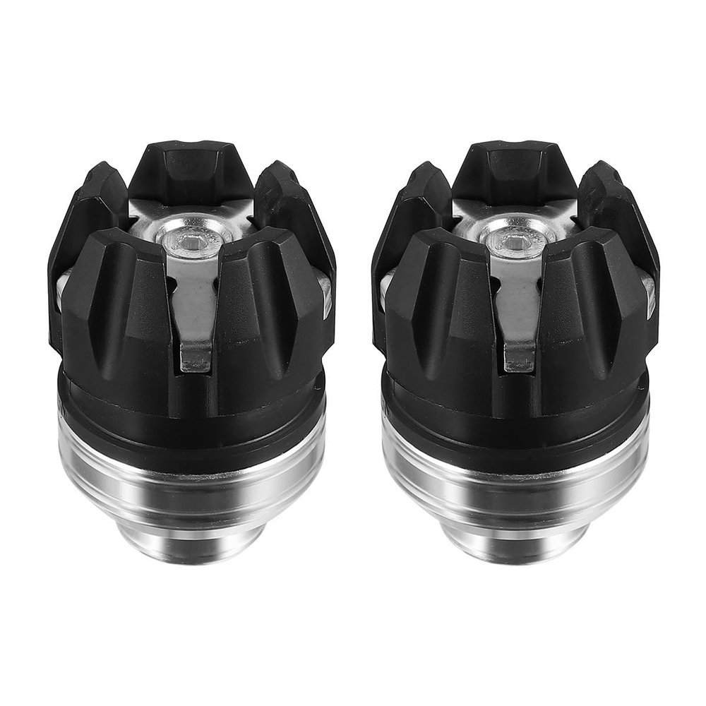 Healvian 2pcs Motorcycle Anti Collision Front Fork Cups Aluminum Alloy Shockproof Crash Caps for Off-road Motorbike and Electric Vehicle Fork Protection Silver