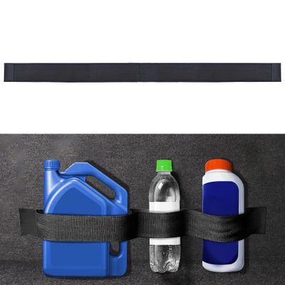 Surosha Elastic Car Trunk Organizer Strap with Hook and Loop Tape, Car Trunk Tie-Down Strap, Vehicle Storage Fixation Strap+3 Pocket, Universal Cargo Storage Strap for SUV, Truck, Van (20 Inch)