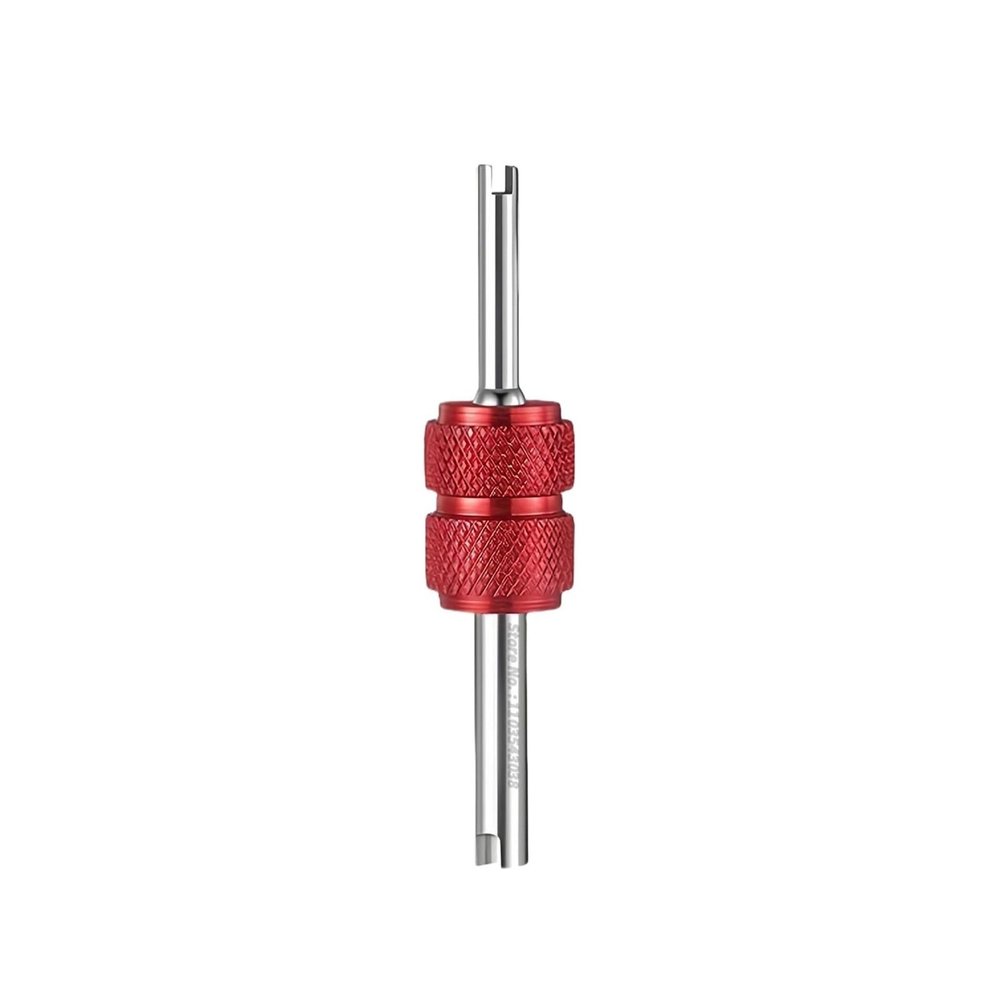 DRESI Tire Valve Core Stems Remover Screwdriver Auto Truck Wheel Repair Tool Dual Use Car Accessories Tire Remover(Red)