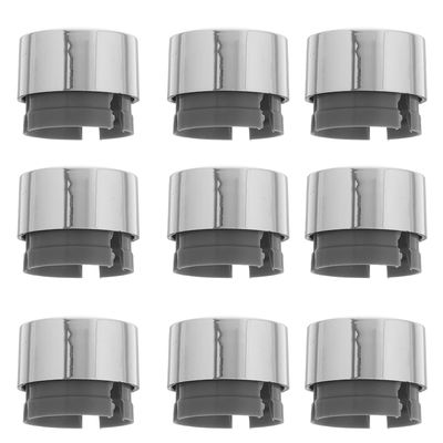 SOPOTUTU 12pcs Silver Plastic Lug Nut Cap Covers Compatible with Audi Q7 T5 Car Wheel Screw Caps Protective Bolt Covers for Automotive Wheels