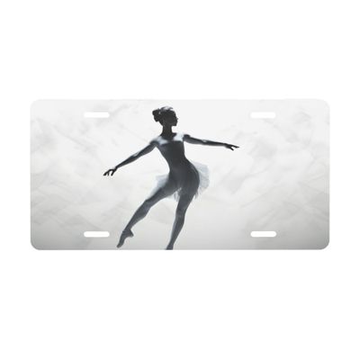Front License Plate Designs Modern Girl Dance Vanity License Plates for Front of Car Aluminum Metal Novelty Plate Decorative Car Vanity Tag with 4 Holes for Women Men Decor 6 * 12 Inch