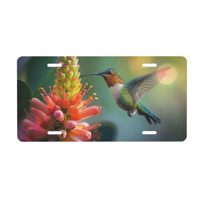 Front License Plate Designs Animal Bird Colorful Vanity License Plates for Front of Car Aluminum Metal Novelty Plate Decorative Car Vanity Tag with 4 Holes for Women Men Decor 6 * 12 Inch