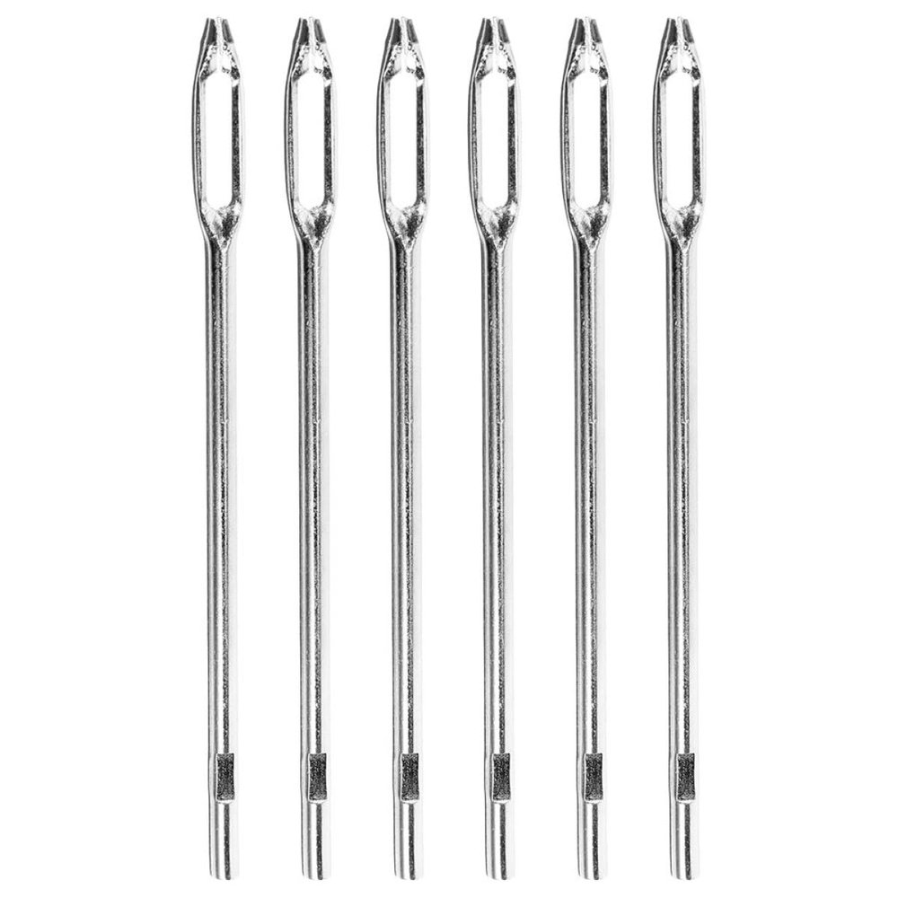 Veemoon 6pcs Tire Repair Needle Kit with Split Eye Replacement Car and Motorcycle Puncture Plug Tools for Tire Maintenance