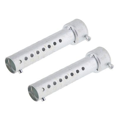 Leefasy 60mm Stainless Steel Motorbike Exhaust Insert Baffle 2pack