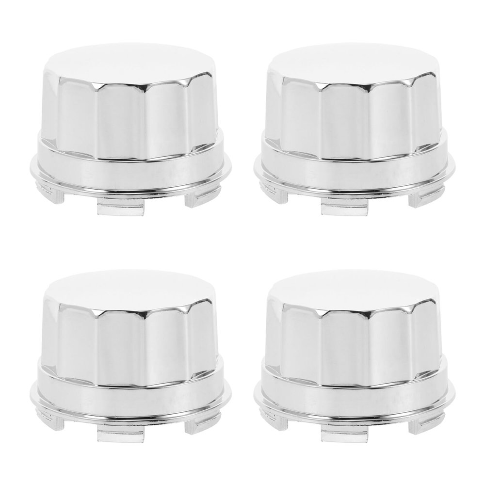 Parliky 4pcs Wheel Lug Nut Covers and Trailer Hub Caps Flat Head Car Wheel Hub Screw Caps for Off-Road Vehicles Compatible with Golf Cart
