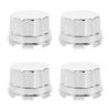 Parliky 4pcs Wheel Lug Nut Covers and Trailer Hub Caps Flat Head Car Wheel Hub Screw Caps for Off-Road Vehicles Compatible with Golf Cart view 1