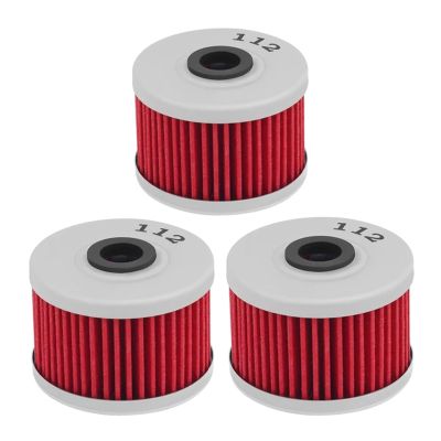 1/2/3/4Pc Motorcycle Oil Filters for P-LARIS ATV Outlaw 500 Predator 500 Troy Lee Edition 3088036 for S-zuki DR-Z110 K5201-01053(3pcs)
