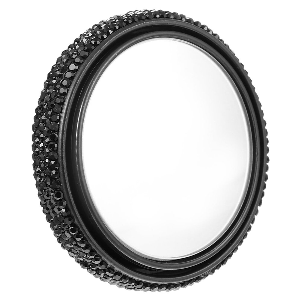 FINISPERSOO Wide Angle round Car Rearview Mirror 360 Rotatable Blind Spot Auxiliary Mirror for Vehicle Parking and Reversing, Black