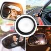 FINISPERSOO Wide Angle round Car Rearview Mirror 360 Rotatable Blind Spot Auxiliary Mirror for Vehicle Parking and Reversing, Black view 4
