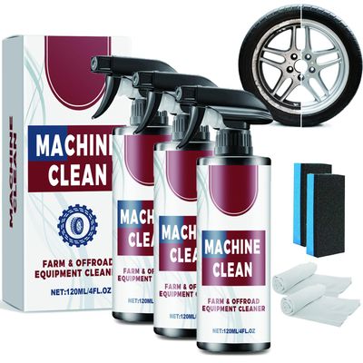 FNIUANF Heavy-Duty Outdoor All Purpose Cleaner - Machine Clean Spray, Car Tire Farm & Offroad Equipment Cleaner, Dissolves Quickly (3Sets)