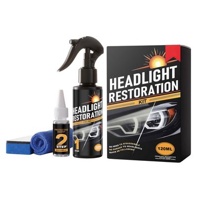 Jeekfrose Qifor Headlight Restoration Kit, Car Headlight Cleaner & Care Agent, Daily Refurbishment, Dirt Removal, Surface Protection & Clear Coating for Automotive Headlight Lens