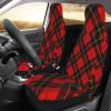 CYQRNET Wallace Tartan Red Black Plaid Seat Cover Car Front Seat Protection Cover Suitable for Sedans, Suvs, and Trucks view 2