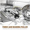 OSOLADY Three-jaw Steel Bearing Puller 3-inch Gear Pulling Tool Forged Automotive Bearing Remover for Vehicle Maintenance and Repair view 3