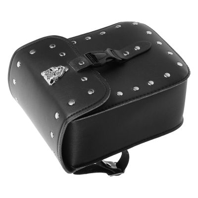 Gadpiparty Motorcycle Tool Organizer Saddle Bag Leather Storage Pouch Waterproof Sturdy Motorcycle Luggage Bag for Touring and Travel