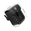 Gadpiparty Motorcycle Tool Organizer Saddle Bag Leather Storage Pouch Waterproof Sturdy Motorcycle Luggage Bag for Touring and Travel view 2