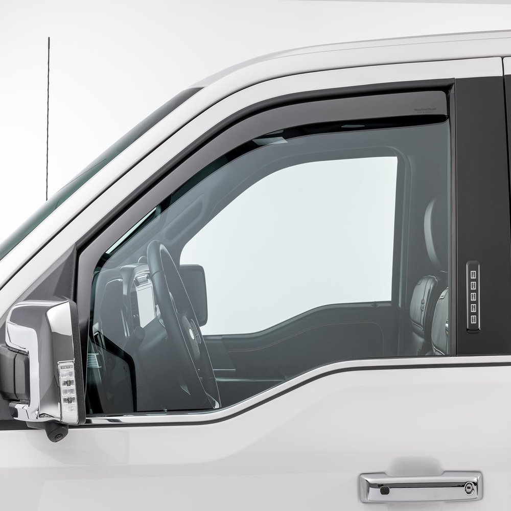 WeatherTech Custom Fit Side Window Deflectors for Chevrolet Blazer (80944IMB), Matte Black