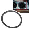 FSFY 4Pcs Carbon Fiber+Epoxy Coating(Soft)+Epoxy Coating(Soft)+Suede Ring Cover Trim Water Cup Holder Suede Black Round For BMW 3 Series E36 94-1996 view 2