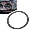FSFY 4Pcs Carbon Fiber+Epoxy Coating(Soft)+Epoxy Coating(Soft)+Suede Ring Cover Trim Water Cup Holder Suede Black Round For BMW 3 Series E36 94-1996 view 4