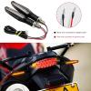 YSFER 4PCS Motorcycle Turn Signals, Ultra-Bright 12 LED Motorcycle Turn Signal Light w/Sequential Flow Mode, 12V Front & Rear LED Blinkers Indicator for Motorbike Scooter Dirt Bike view 3