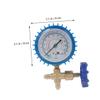 FUNOMOCYA Automotive Manifold Gauge Set with Silicone Hoses Ac Refrigeration Charging and Pressure Testing Tool Kit for Air Conditioning Repair and Cooling System Maintenance view 2