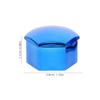 Abaodam 20pcs Wheel Lug Nut Covers with Black Clip, Electroplated Blue Anti-Rust Wheel Nut Cap Replacement for Electric Vehicle Hub Tire Protection view 2
