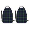 Bgscvir Clan Rose Hunting Tartan Car Seat Back Protector with Storage Pocket - 2 Pack Kick Mats, 600d Oxford Fabric for SUV, Truck,Sedan view 2