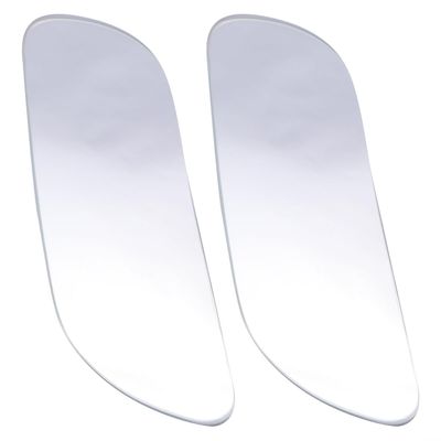 Abaodam Extra Long Frameless Auto Blind Spot Mirror 2pcs Wide Angle Rear View Mirror for Trucks and Cars White
