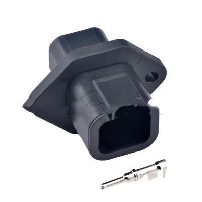 4 Pin Automotive Waterproof Connector Wire Harness Plug DTP06-4S DTP04-4P DTP04-4P-LE07(Lavender)