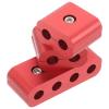 COOLHIYA Car Spark Plug Wire Separator Clips Set Aluminum Alloy Ignition Wire Loom Organizer Red Cable Fasteners Car Interior Accessories view 1