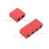 COOLHIYA Car Spark Plug Wire Separator Clips Set Aluminum Alloy Ignition Wire Loom Organizer Red Cable Fasteners Car Interior Accessories view 2
