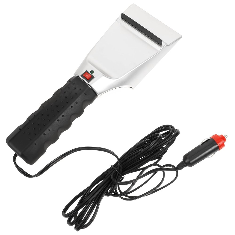 Zerodeko Electric Heated Car Snow Scraper and Ice Remover Shovel for Winter Vehicle Snow and Frost Removal Automotive Tool for Windshield and Windows