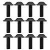 Abaodam 30pcs Motorcycle Windshield Bolt Kit M6x16mm Black Fairing Screws Fasteners for Windscreen Accessories Touring Motorbike Body Frame Repair view 1