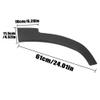 for Jeep for Cherokee KL 2013 2014 2015 2016 2017 2018 Rear Wheel Arch Trim Molding Exterior Fender 1UU89RXFAC HETEVSCCK view 2