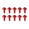 GZYF 10 Pcs M6*16mm Motorcycle Windshield Bolts Hex Socket Bolts Aluminum Red Universal compatible with many automotive, motorcycles view 1